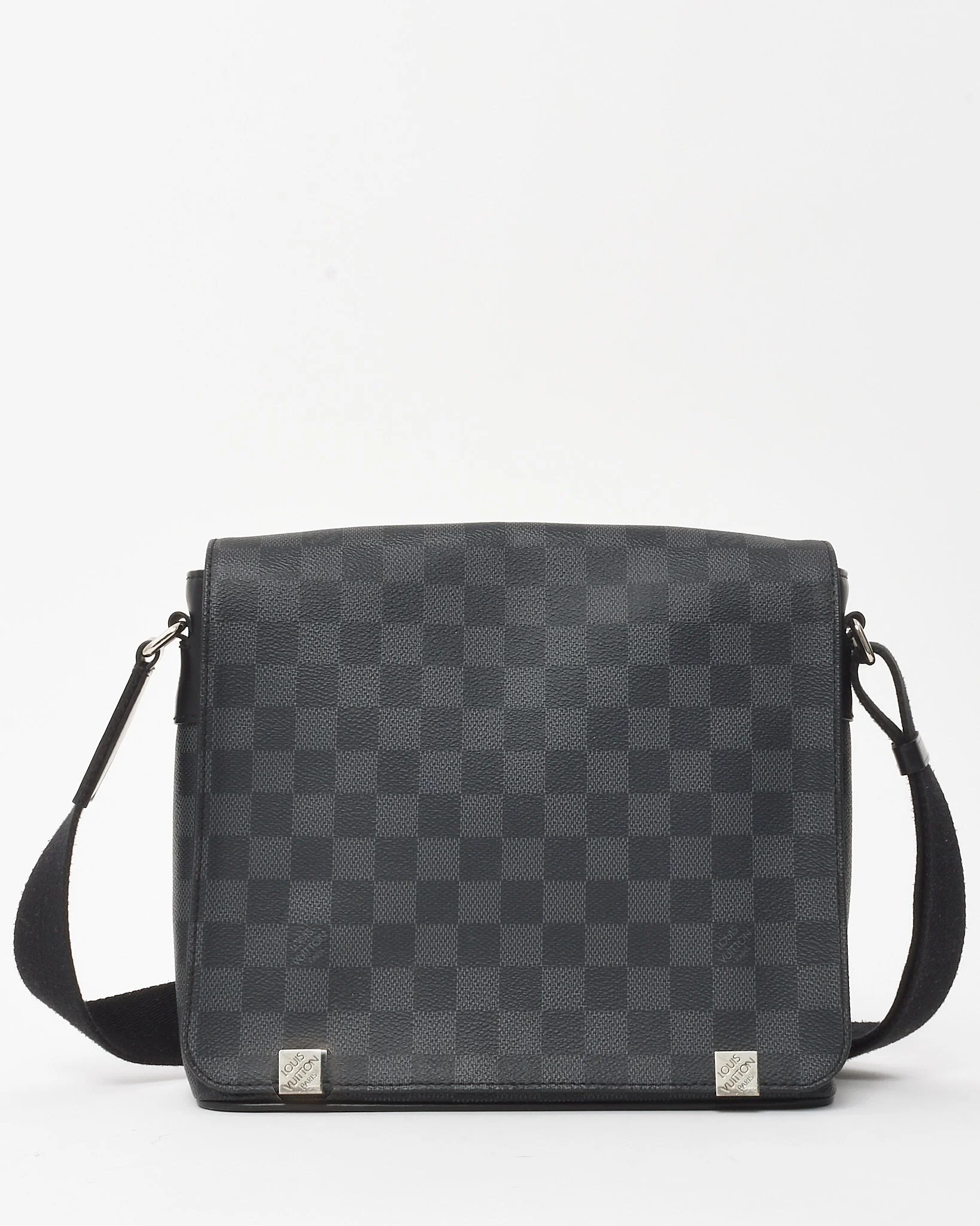 Louis Vuitton Black Damier Graphite District PM Crossbody