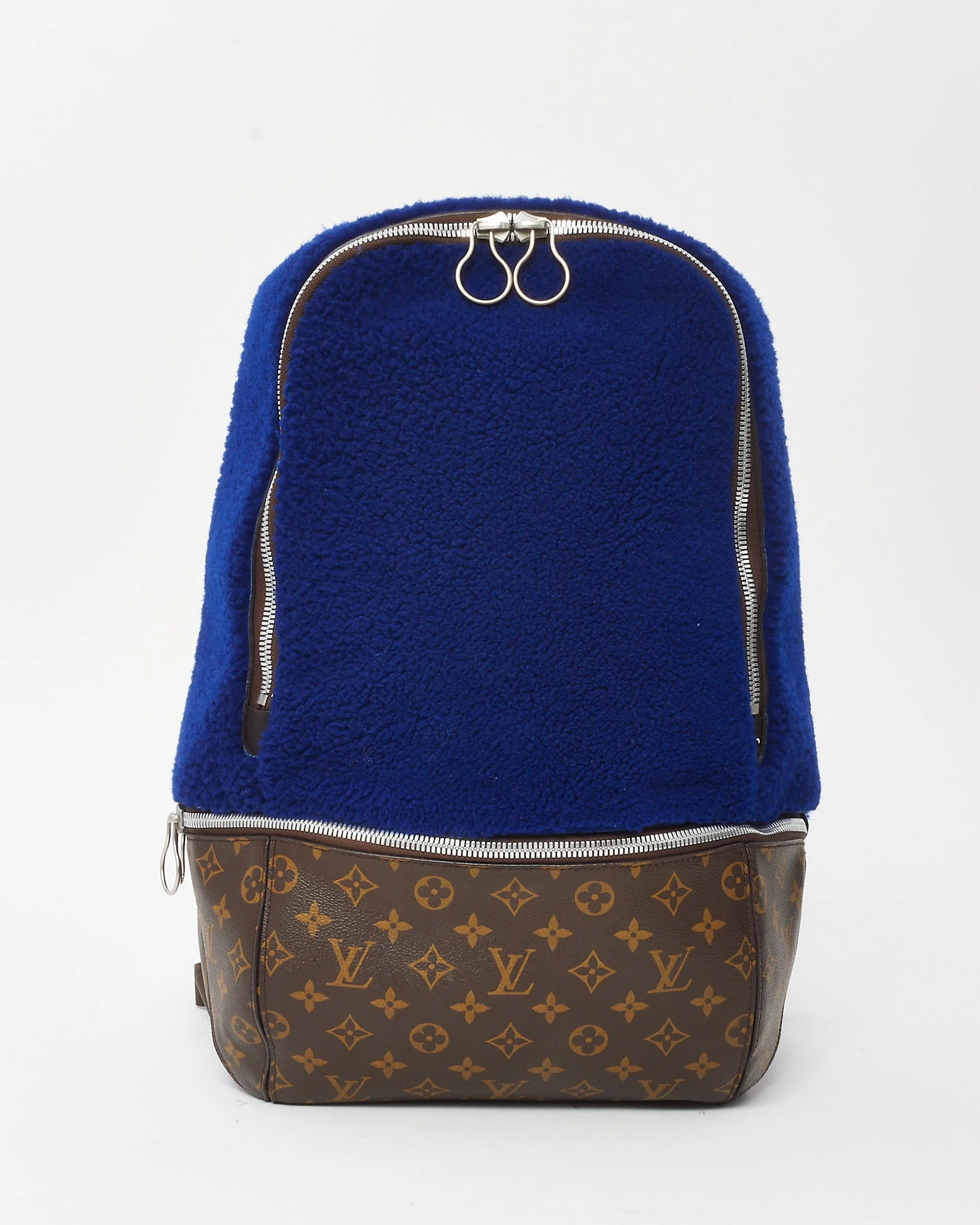 Louis Vuitton Limited Edition Monogram Blue Fleece Pack Marc Newson Backpack