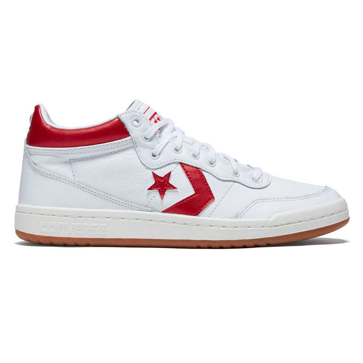 Converse Fastbreak Pro Mid Shoes - White/Red/Egret