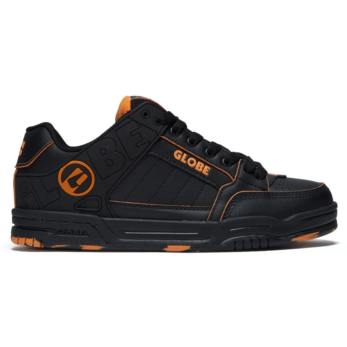 Globe Tilt Shoes - Black/Orange/Mosaic