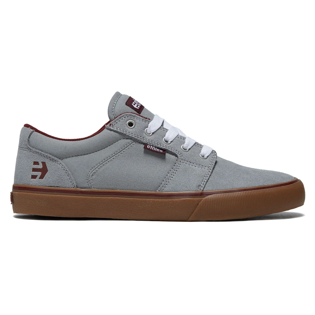 Etnies Barge Ls Shoes - Grey/Gum/Red