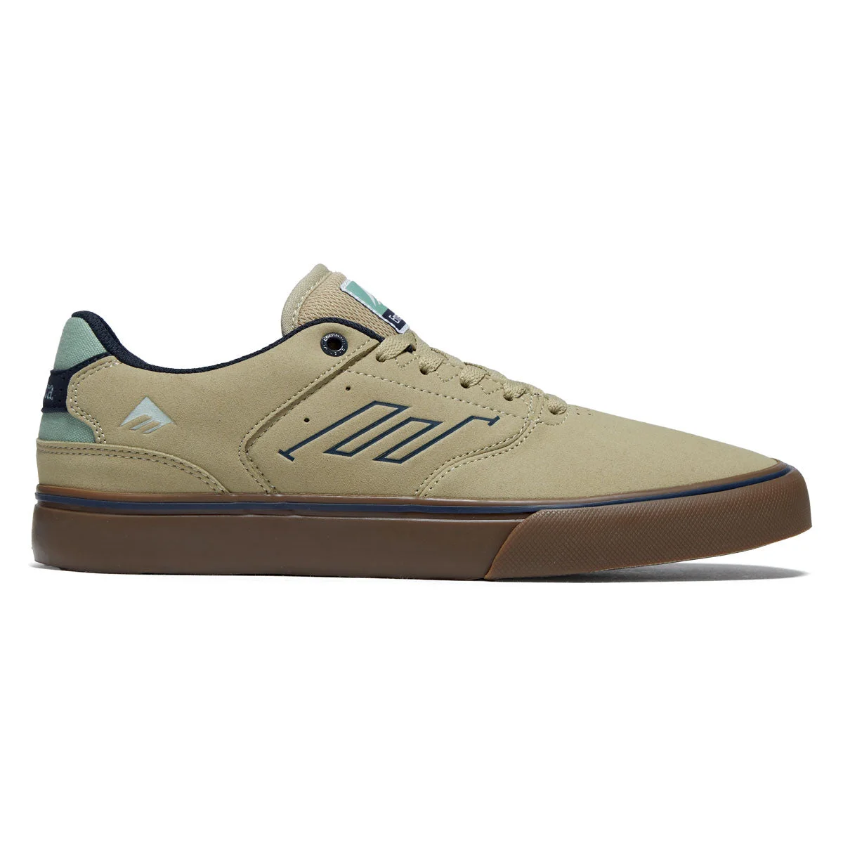 Emerica The Low Vulc Shoes - Tan/Blue/Green