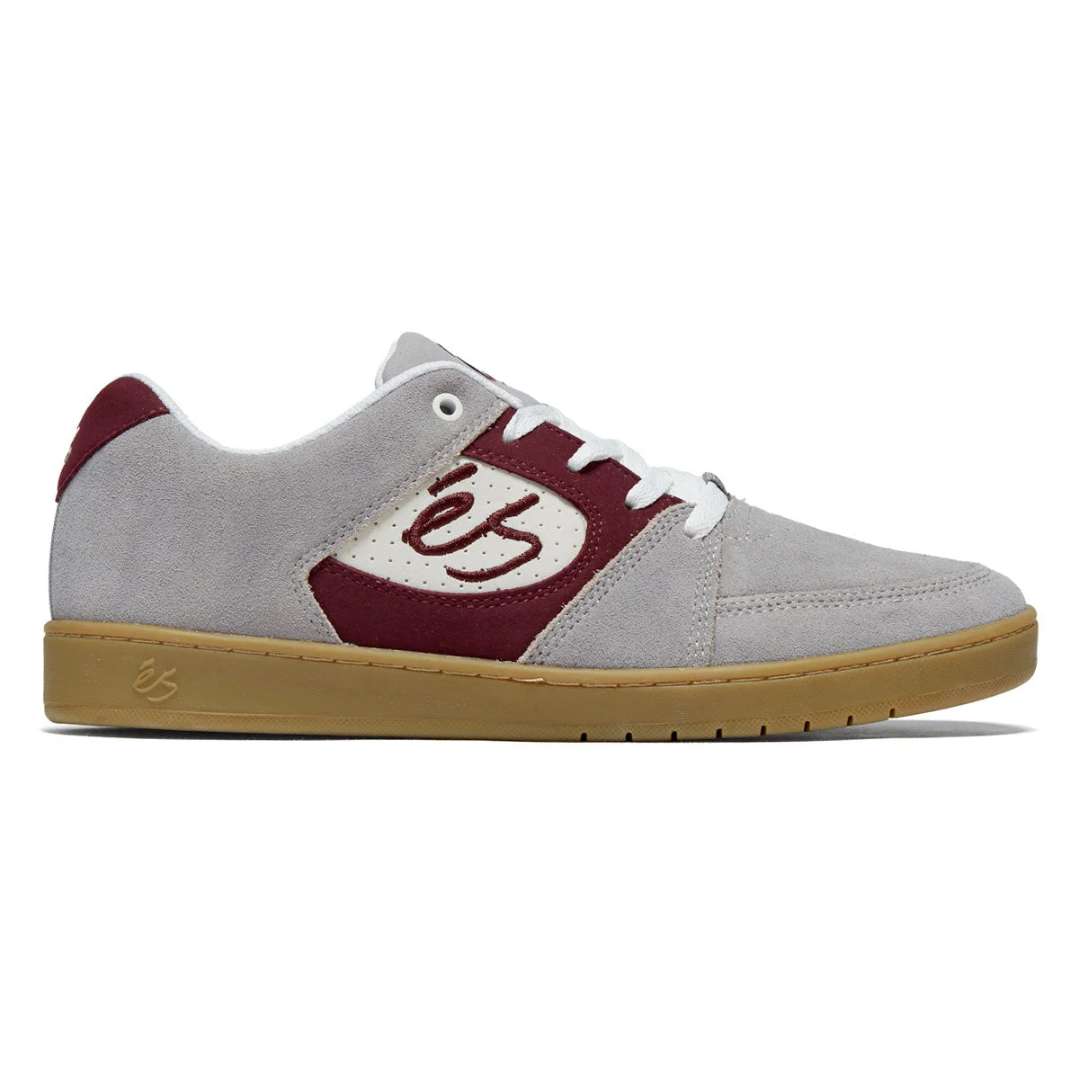 eS Accel Slim Shoes - Grey/Burgundy