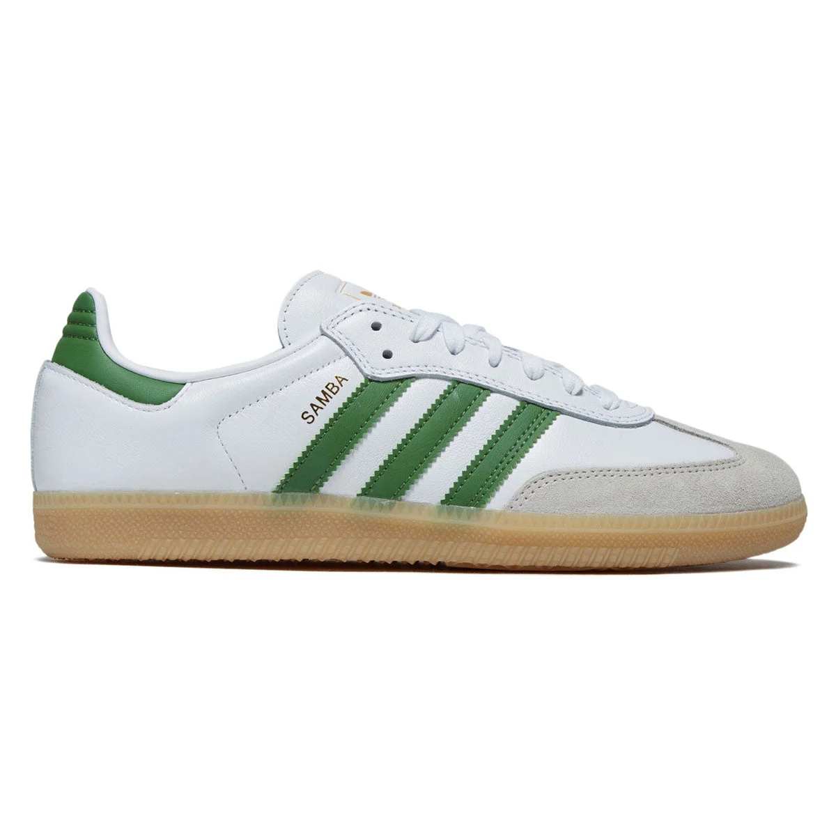 Adidas Samba ADV Shoes - Ftwr White/Green/Gum
