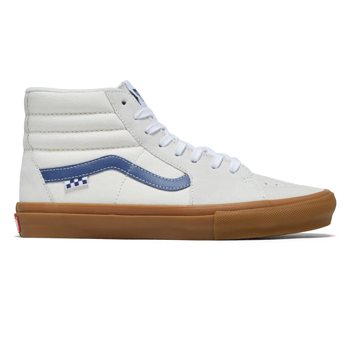 Vans Skate Sk8-hi Shoes - Marshmallow/Blue/Gum