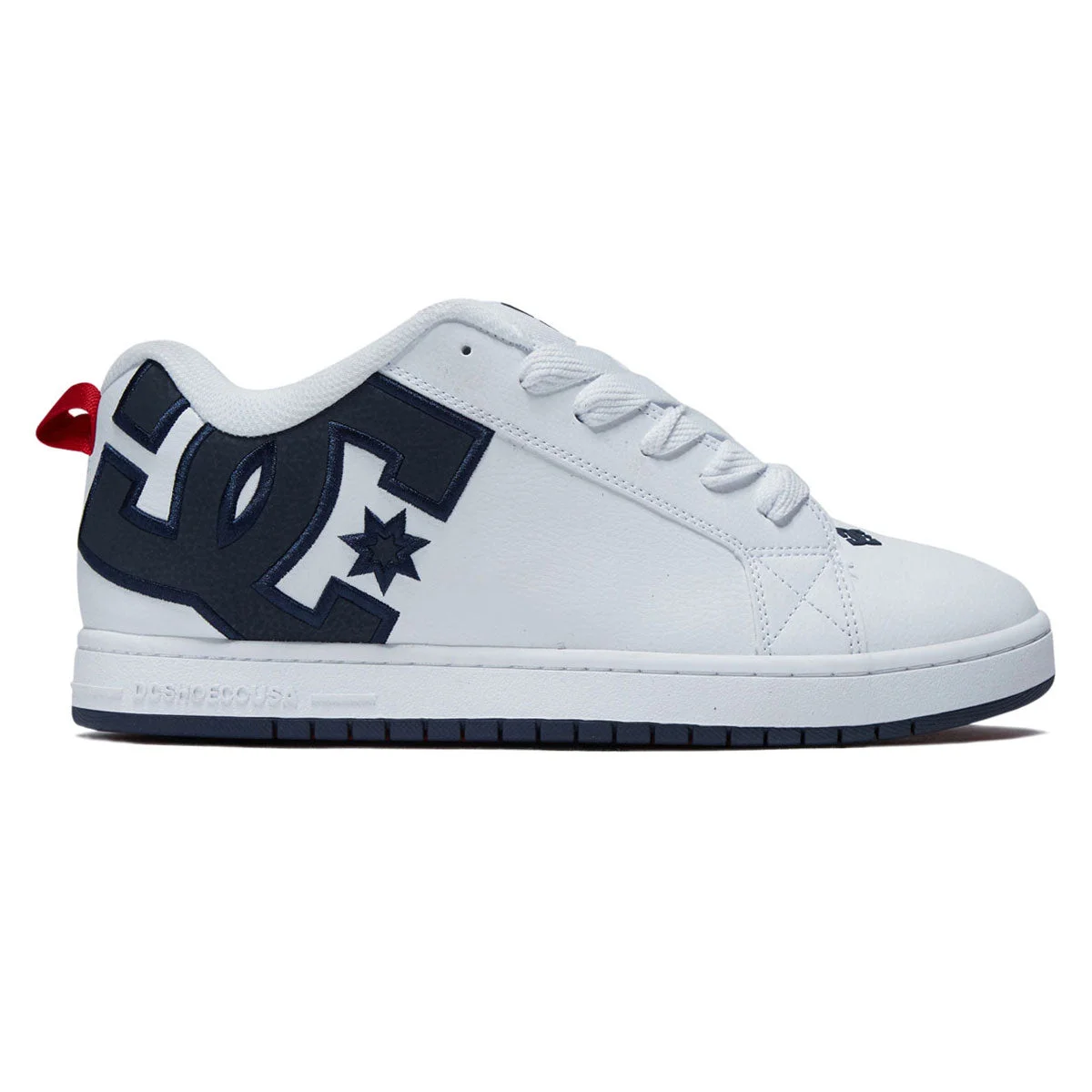 DC Court Graffik Shoes - White/Navy/Red