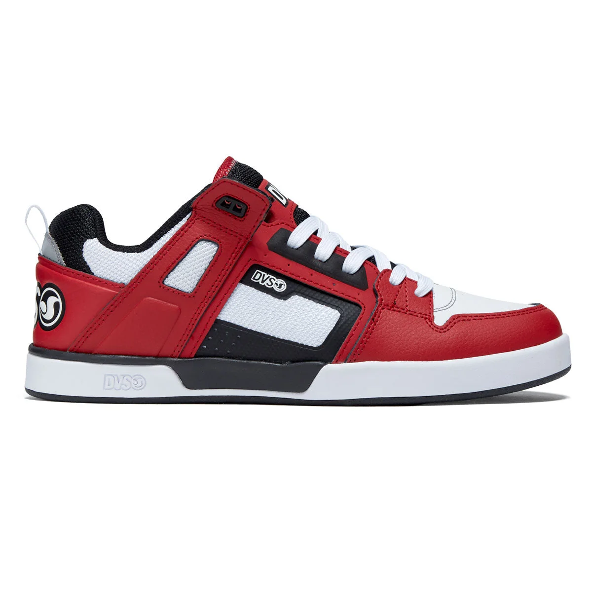 DVS Comanche LT Shoes - Red/Black/White Leather