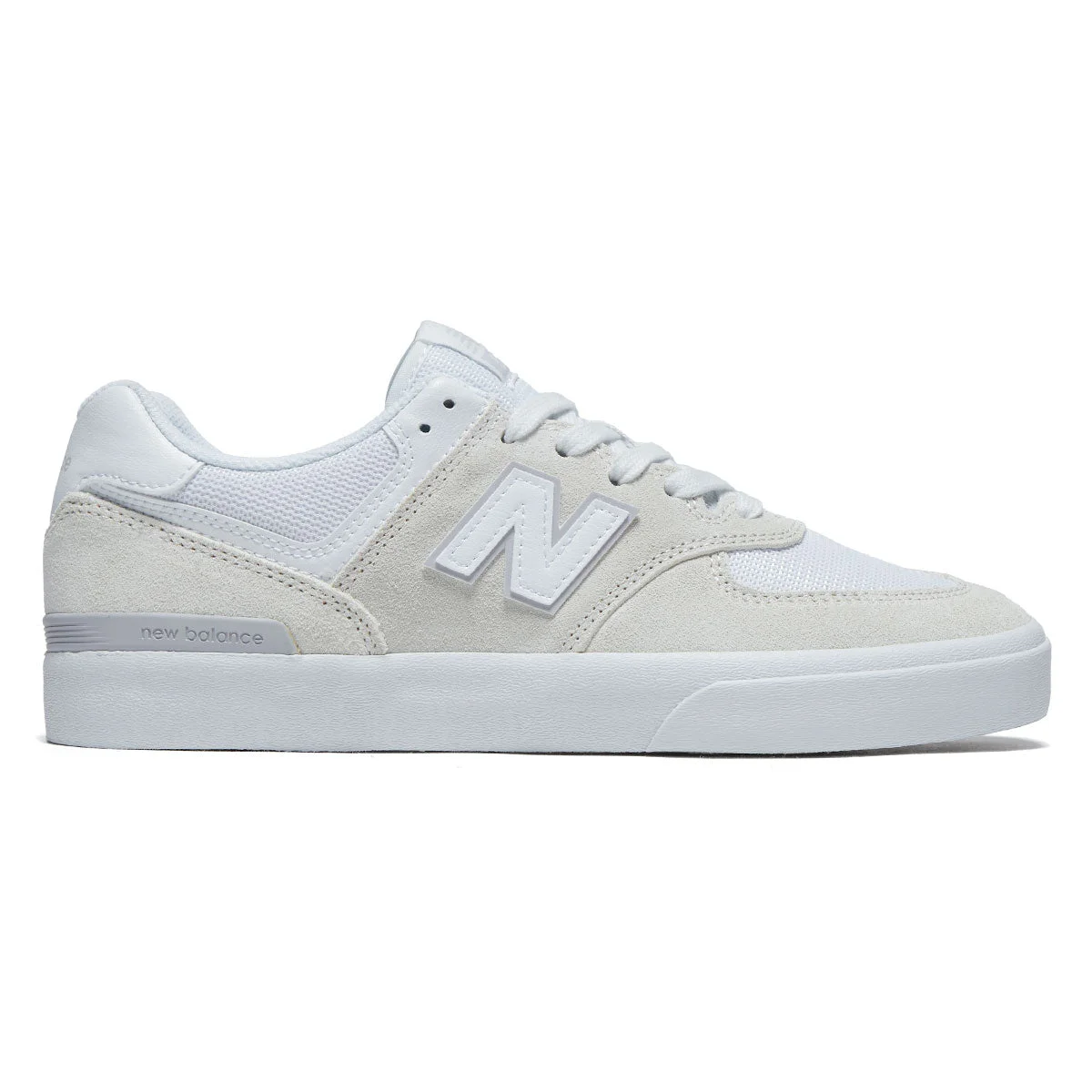 New Balance 574 Vulc Shoes - Sea Salt/White