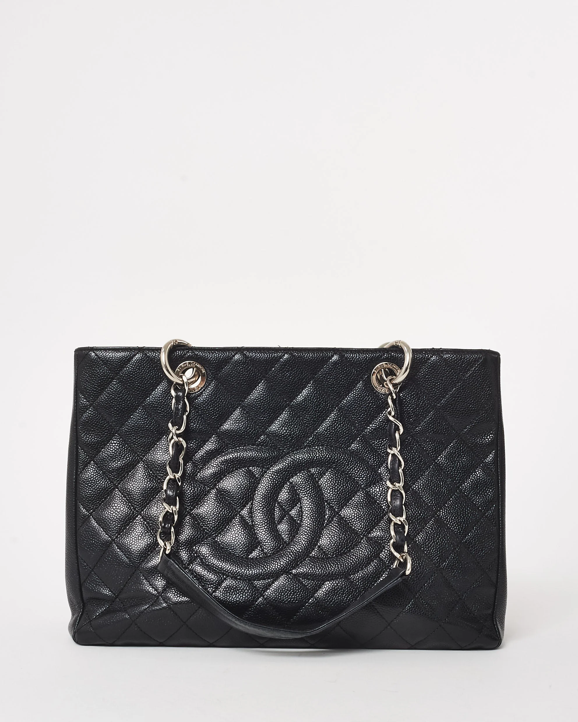 Chanel Black Caviar Leather GST Shopping Bag