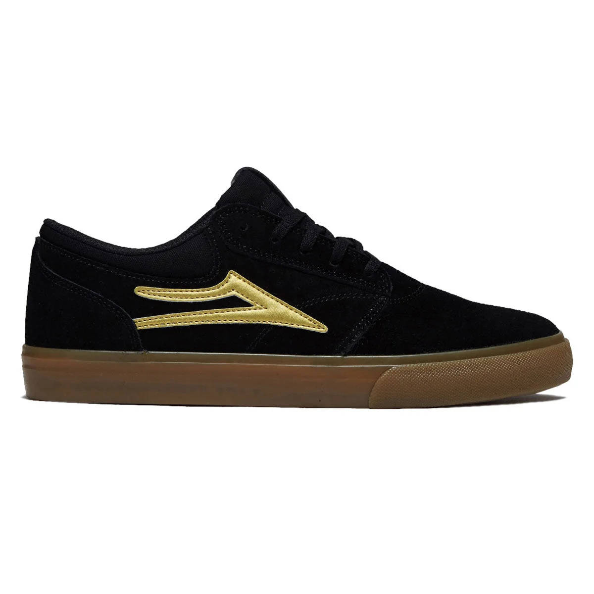 Lakai Griffin Shoes - Black/Gold Suede
