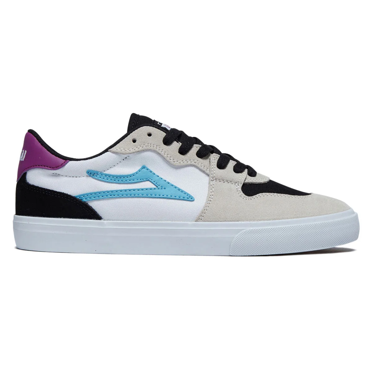 Lakai York Shoes - White/Black Suede
