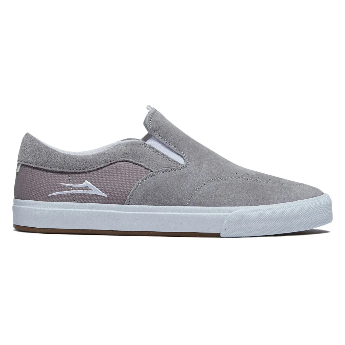 Lakai Owen Vlk Shoes - Light Grey Suede