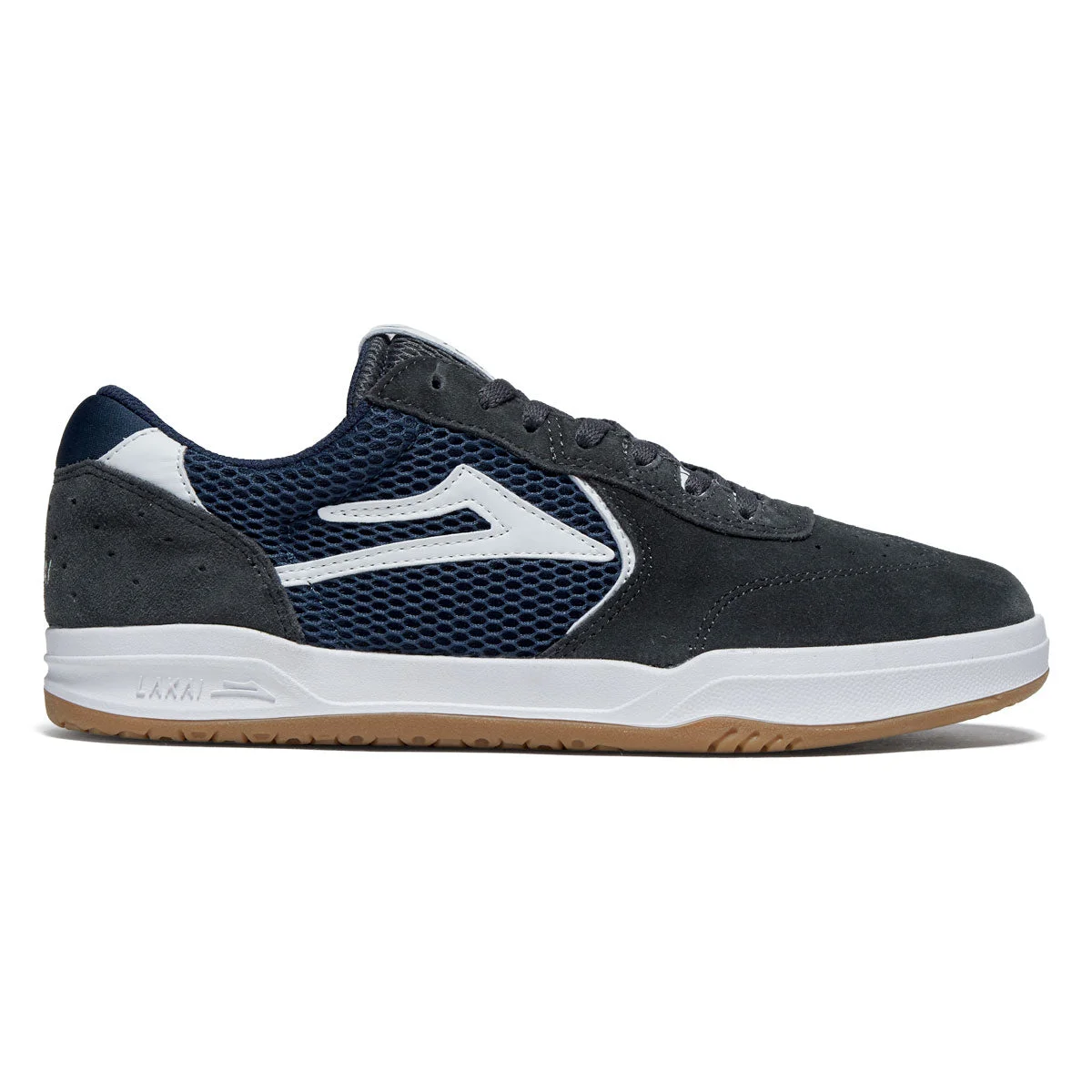 Lakai Atlantic Shoes - Charcoal/Navy Suede