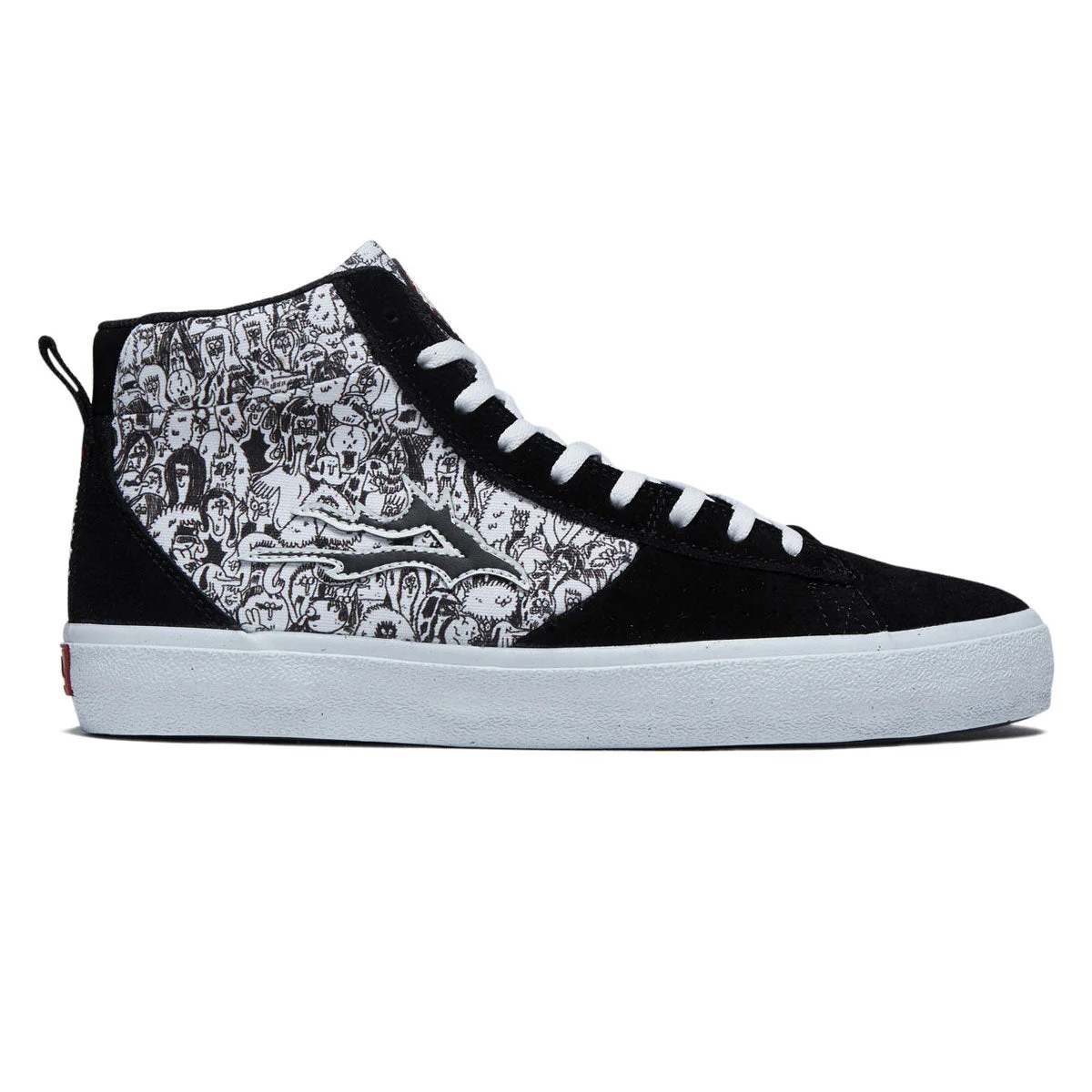 Lakai Newport Hi Shoes - Black Suede