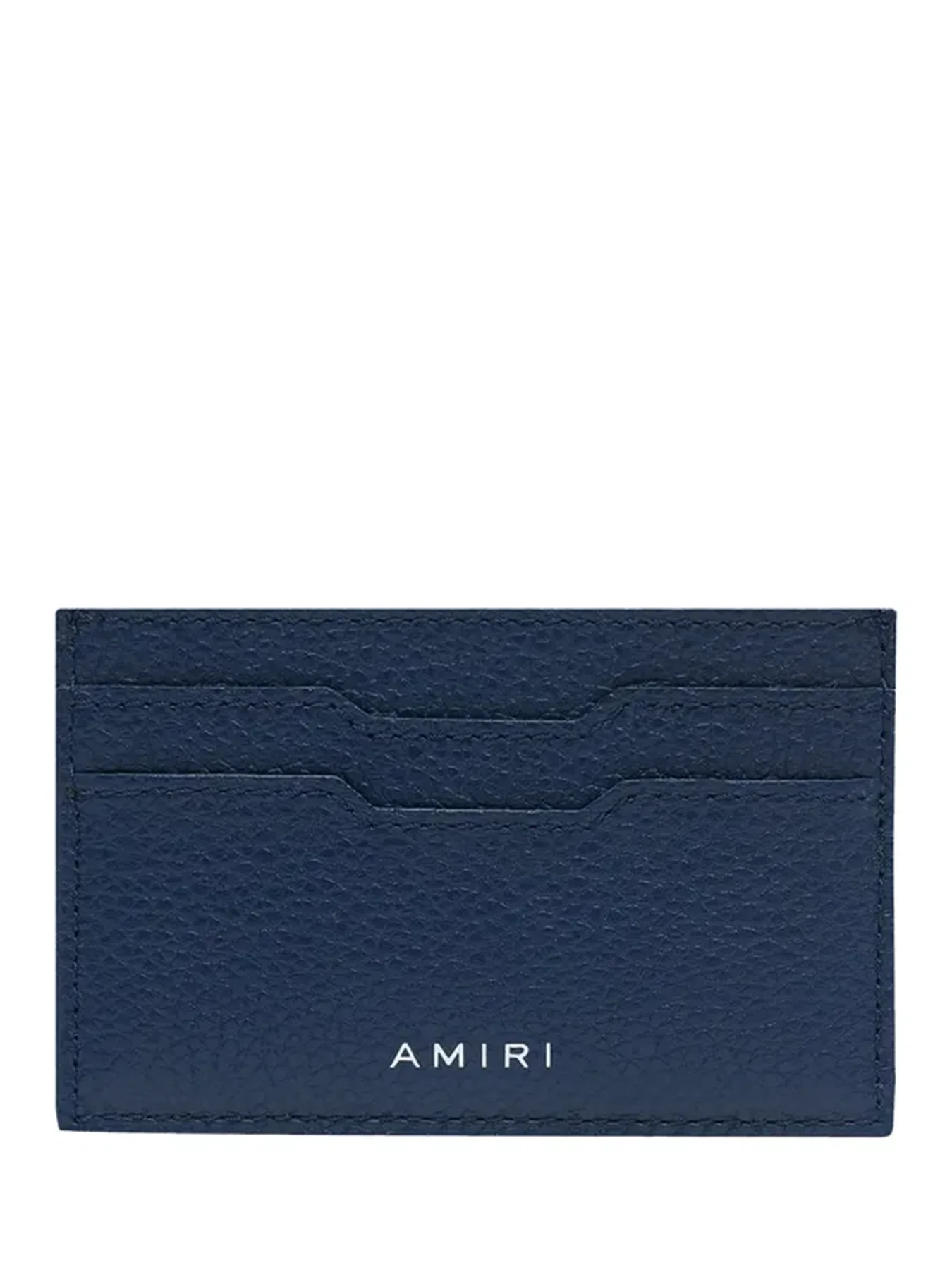 Amiri Iconic Embossed Logo Card Holder in Navy
